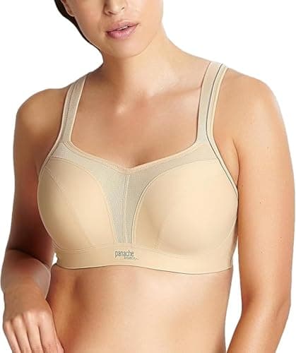 Image of Panache Women's High Impact Underwire Sports Bra, Latte, 38B