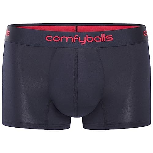 Image of Comfyballs Mens Performance Regular Boxer - Navy/Racing Red - Medium Underwear