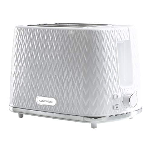 Image of Daewoo Argyle Collection, Toaster 2 Slice With Defrost, Reheat And Browning Control To Use At Your Convenience, While The Removable Crumb Tray Makes Cleaning Quick, White
