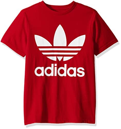 Image of adidas Originals Kids Trefoil Tee T-Shirt, Scarlet/White, L