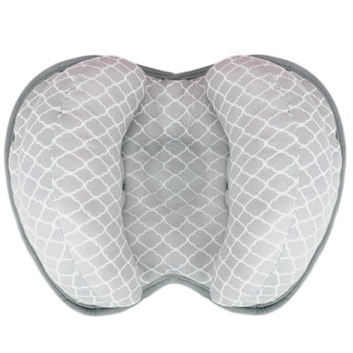 Image of KAKIBLIN Baby Head Neck Support Pillow, 2 in 1 Banana Neck Pillow for Baby, Baby Travel Pillow for Stroller Neck Support for Newborn, Adjustable Baby Pillow for Head (Cloud)