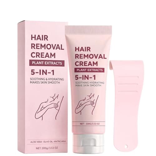 Image of Hair Removal Cream for Women, Gentle Body Depilatory Cream for Arms, Legs, Underarms & Bikini Line, with Aloe Vera & Hyaluronic Acid, Moisturizing & Slow Regrowth, Gentle for Sensitive Skin