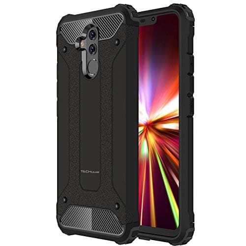 Image of TECHGEAR Mate 20 Lite Case - [Tough Armoured] ShockProof Dual-Layer Protective Heavy Duty Tough Cover Compatible with Huawei Mate 20 Lite - (Black)