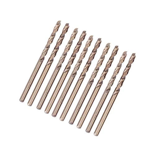 Image of 10pcs M35 HSS Cobalt Drill Bits Set 4mm HSS-CO Twist Drill Bits for Drilling on Stainless Steel High-speed Steel Twist Drill for Drilling Applications in Stainless Steel, Cast Iron, Titanium
