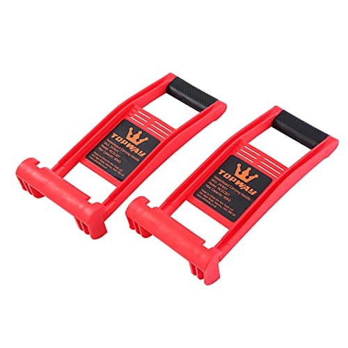 Image of TOPWAY Plasterboard Carrier Drywall Panel Carrying Handle, 2PCs 80kg Capacity Plywood MDF Wood Lifting Tool 347601