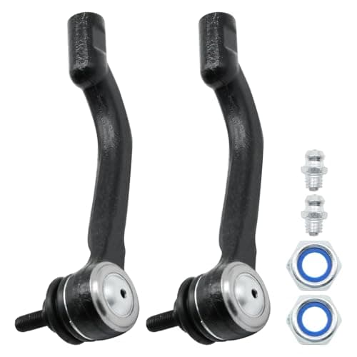 Image of JUUDDENPARTS 48527JD01A 2Pcs Front Left and Right Axle Left Tie Rod End, Track Tie Rod Ends Set, Replacement for Nissan, X-Trail T31 2007-2013, Qashqai J10 NJ10, Replacement for Renault Koleos I HY