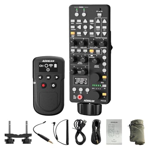 Image of for Canon Camcorder Lanc Zoom Controller - AODELAN Wireless Remote Control with IRIS FOCUS ZOOM ISO OSD ND Adjust for C700, C500II, XF705, XF605,XA75, XA70,HF G70, G60,ME200S-SH;Replace Canon RC-V100