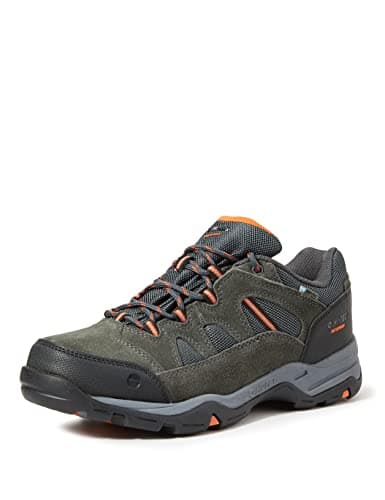 Image of Hi-Tec Men's BANDERRA II WP Low Rise Hiking Boots, Grey (Charcoal/Graphite/Burnt Orange 51), 12 (46 EU)