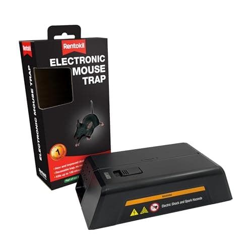 Image of Rentokil FE35 Electronic Mouse Trap, Black, 17.1x8.8x5.1 cm