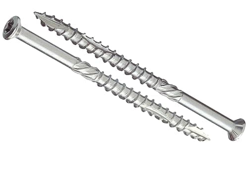 Image of 4mm x 60mm Stainless Steel Hard Wood Decking Screws Torx Countersunk Head and Self Drilling Tip High Corrosion Resistant Rust Proof Terrace Screws (Pack of 100) N14ABCD