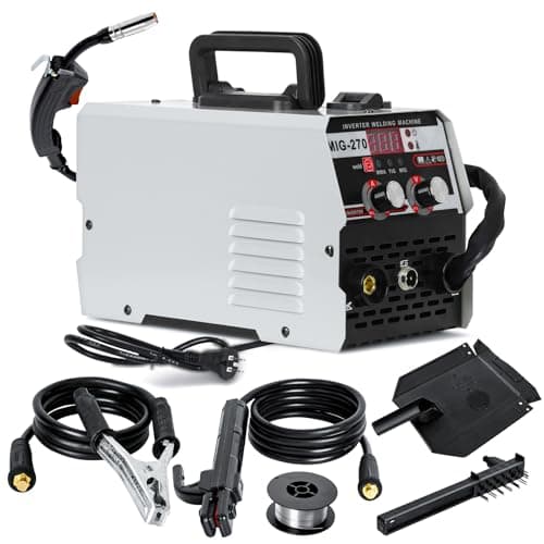 Image of Gasless MIG Welder 220V 250A, 3-in-1 MIG/ARC/TIG Welding Machine with LED Display, Wire & Torch – Inverter Portable Welding Machine for Home DIY & Professional Use (1 Set)