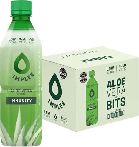 Image of Aloe Vera Drink with Pulp 500ml (Original) | Refreshing & Hydrating | Low Sugar | Enriched with Multi-Vitamins | Supports Digestion & Immunity | Natural & Delicious (12 Bottles)