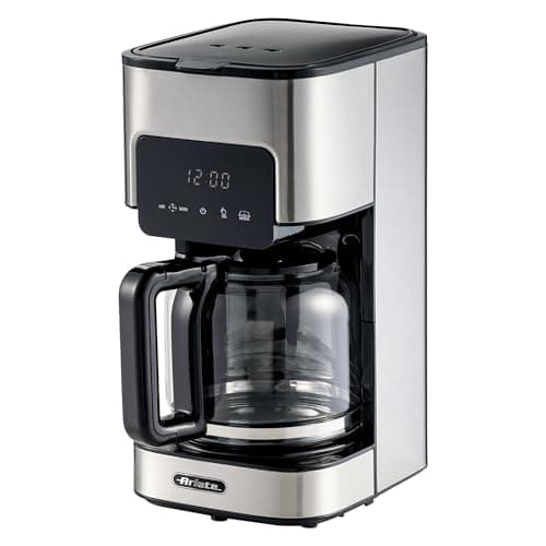 Image of Ariete 1398 12 Cup Digital Filter Coffee Machine, 1.5 Litre Drip Coffee Maker with Keep Warm Hot Plate, 24 Hour Timer & Reusable Filter