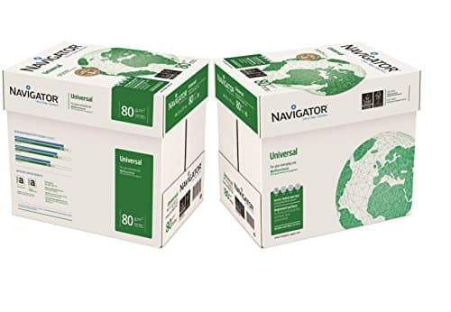 Image of Navigator Universal NAVA480-2 A4 Paper 80gsm 10 reams (5,000 sheets of paper),White
