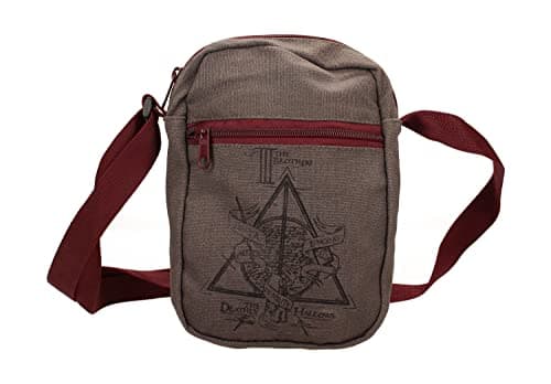 Image of SD toys Small, Canvas Bag Deathly Hallows Harry Potter Unisex Adult, Multicolor
