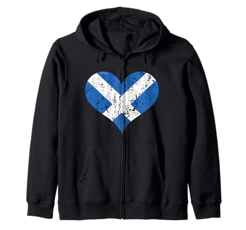 Image of Scotland Scottish For Men Kids Women Scottish Flag Zip Hoodie