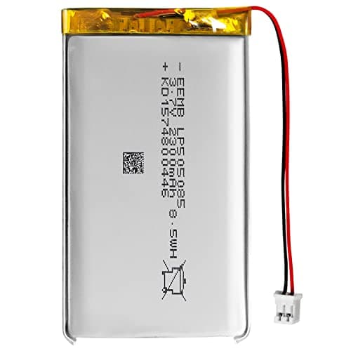 Image of EEMB 3.7V Lipo Battery 2300mAh LP505085 Lithium Polymer Ion Battery Rechargeable lithium ion polymer battery with JST connector