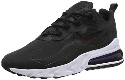 Image of Nike Nike Air Max 270 React Women's Shoe, Women’s Running Shoe, black/black-white, 5.5 UK (39 EU)