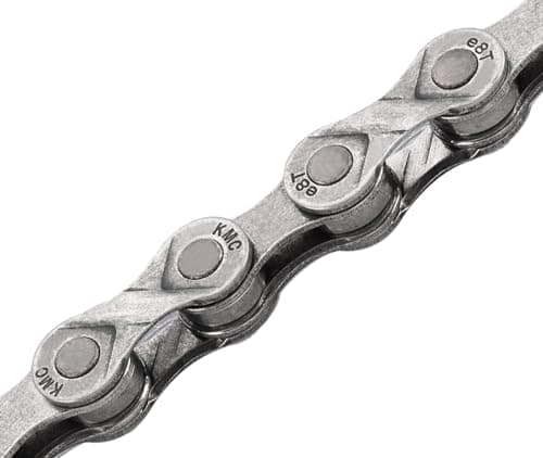 Image of KMC e8 Turbo EPT Anti-Rust 8 Speed E-Bike Chain, Dark Silver, 122 Link