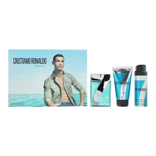 Image of Cristiano Ronaldo Origins 3 Piece Gift Set: Eau de Toilette 100ml - Shower Gel 1