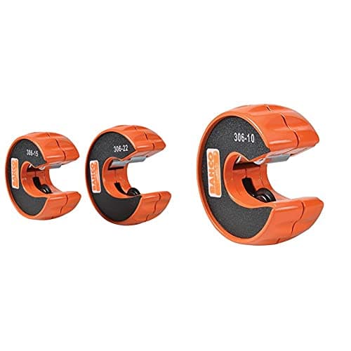 Image of Bahco BAH306PACK Pipe Cutters, Orange, 15mm & 22mm & 306-10 Pipe Slice Tube Cutter