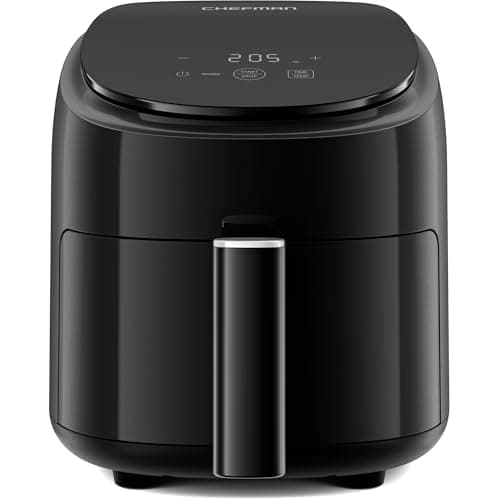 Image of Chefman 2L Mini Air Fryer – Compact and Space-Saving Air Fryer, PFAS-Free Nonstick Basket, Quick & Easy Meals in Minutes, Perfect for Flats and Dorms, Digital Timer and Shake Reminders – Black