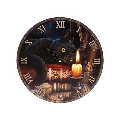 Image of Puckator Lisa Parker Witching Hour Cats Picture Clock - Wall Clock Clocks - Mens Cute Cool Preppy Home Gaming Room Bedroom Office Decor Decoration - Asthetic Accessories Stuff Men Things