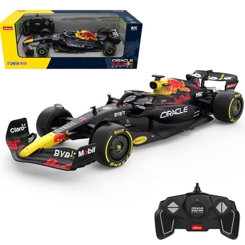 Image of CMJ RC Cars Oracle Red Bull Racing F1 RC Remote Control Car RB18 (Scale 1:18) 2.4GHz Remote Control Car Officially Licensed RB Car - Drive To Survive