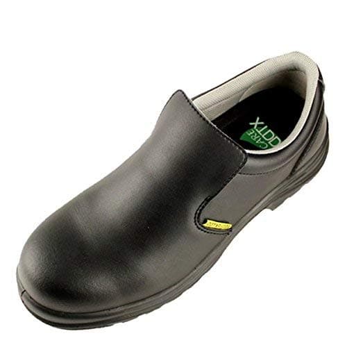 Image of DDTX Safety Shoes Composite Toe Lightweight Work Shoes Men Black Slip On Kitchen Shoes for Chef S2 SRC Size 12