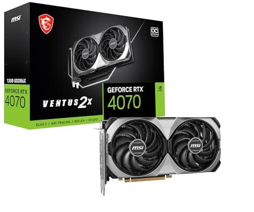 Image of MSI GeForce RTX 4070 VENTUS 2X E 12G OC 2 Fan Compact Size Graphics Card VD8664