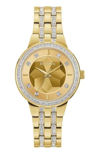 Image of Bulova Women's Analogue Quartz Watch with Stainless Steel Strap 97L176
