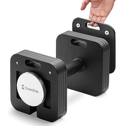 Image of Eisenlink Adjustable Dumbbell 4-20kg Weight Set - Adjustable Dumbbell Set with Anti-slip Handle 2kg Increments Innovative Easy Safe Locking Mechanism for Home Gym Fitness (1×20kg)