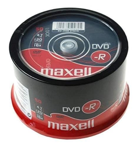 Image of Maxell DVD-R 4.7 GB 16X 120 Min Video - Matt Silver (50 Disk Pack - Spindle)