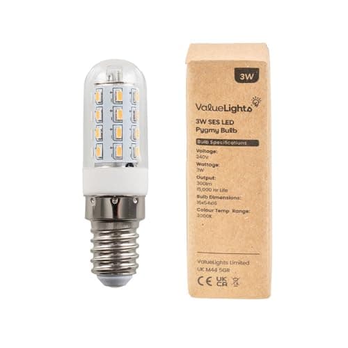 Image of MiniSun | 3W High Power SES E14 LED Pygmy Energy Saving Long Life Light Bulbs | LED Bulbs, Home Décor & Improvement Essential | Set of 2 | 3000K Warm White