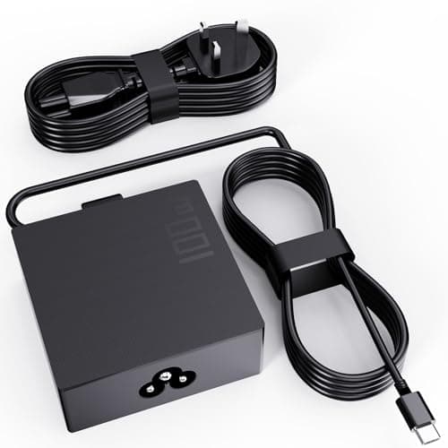 Image of 100W USB C Charger Compatible with Asus ZenBook Duo S Flip 13 14 S13 UX482EA Zenbook 13 14 Deluxe UX3402ZA UM3402 UX363EA UX8406MA Chromebook Plus CX1 CX34 CX1400 CX3402CBA Duo 14 UX482EG-KA551