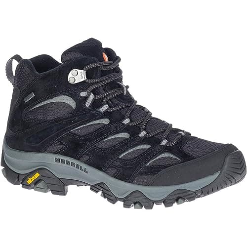 Image of Merrell Men's Moab 3 Mid GTX Hiking Shoe, Black Grey, 10 UK