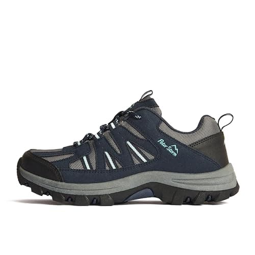 Image of Peter Storm Women's Buxton Vent Walking Shoe with High Traction Rubber Sole & Speed Lacing (Navy, UK Footwear Size System, Adult, Women, Numeric, Medium, 6)