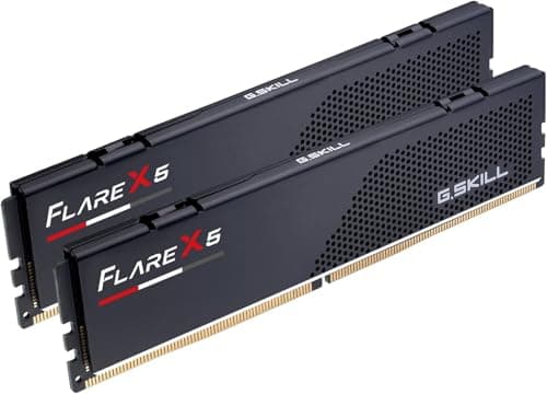 Image of G.SKILL Flare X5 Series (AMD Expo) DDR5 RAM 128GB (2X 64GB) 6000MT/s CL32-44-44-96 1.40V Desktop Computer Memory U-DIMM - Matte Black (F5-6000J3244G64GX2-FX5)