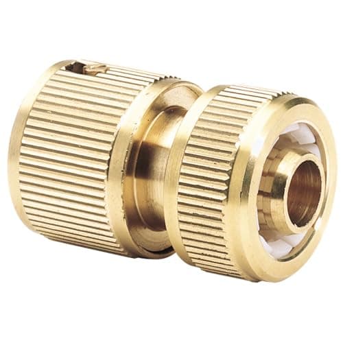Image of Draper 36199 Brass Garden Hose Connector, 1/2", Gold , Pack of 1