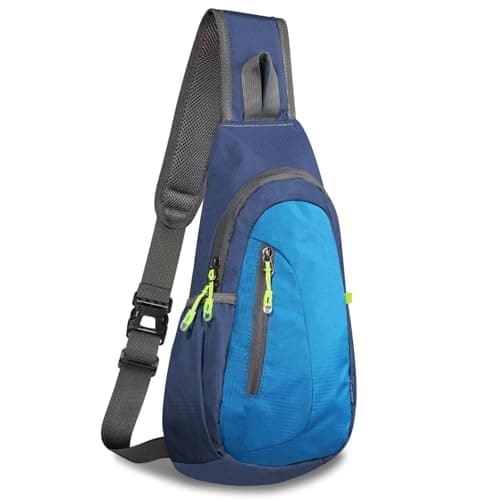 Image of TITECOUGO Sling Bag Small Backpack for Men Women Shoulder Bags Gym Cross Body Running Rucksack Work Healthy Back Bag Chest Bags Crossbody Backpacks Daypack Camp Day Packs Sports Lightweight Navy Blue