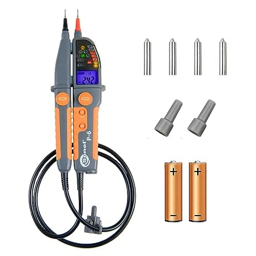 Image of SONEL P-6 Advanced Bipolar Voltage Indicator with Phase Detection and Automatic Measurements up to 1000V LCD Display Acoustic Alarms IP65 CAT IV