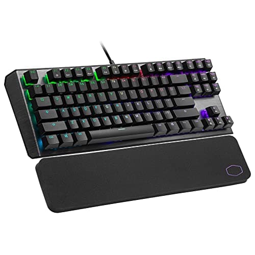 Image of Cooler Master CK530 V2 Tenkeyless Gaming Mechanical Keyboard -RGB Backlight for Button, Functionality, Aluminum Frame and Wrist Rest Included - English Layout/Switch Red