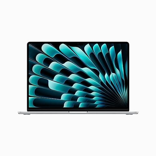 Image of Apple 2023 MacBook Air laptop with M2 chip: 15.3-inch Liquid Retina display, 8GB RAM, 512GB SSD storage, backlit keyboard, 1080p FaceTime HD camera, Touch ID. Works with iPhone/iPad; Silver
