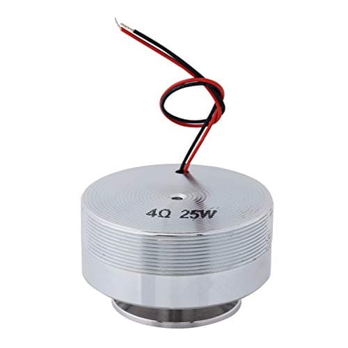 Image of Fyearfly 50mm Resonant Speaker, 2inch Round Metal Co-vibration Loudspeaker 20KHZ Full Frequency Resonance Speaker Steel Audio Bass Speaker, for Computers, laptop, MP3, Auto (4Ω 25W)