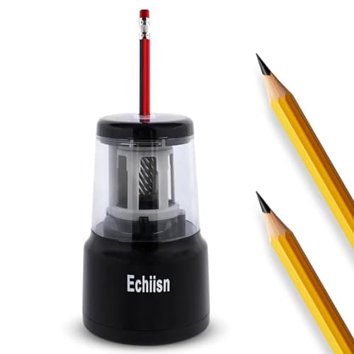 Image of Electric Pencil Sharpener, Office Personal Super Sharp, Powerful Stall-Free Motor, 10yr Warranty, (Black)