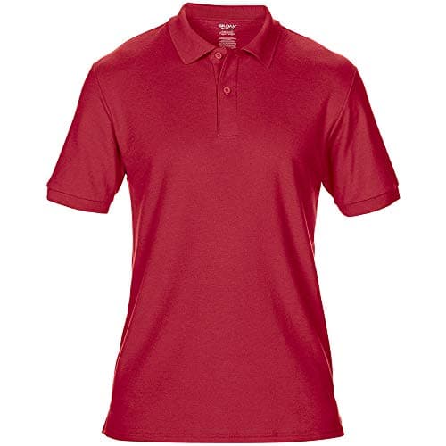 Image of Gildan Mens DryBlend Adult Sport Double Pique Polo Shirt (XL) (Red)