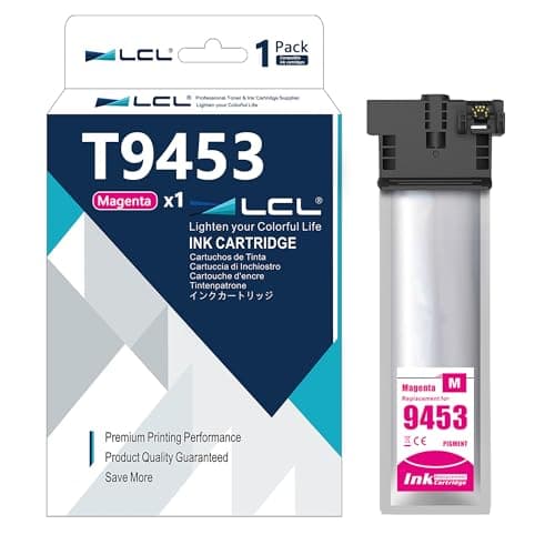 Image of LCL T9453 High Capacity Compatible Ink Cartridge Replacement for Epson T9443 T9453 for Epson WorkForce Pro WF-C5210 WF-C5210DW WF-C5290 WF-C5290DW WF-C5710 WF-C5710DWF WF-C5790 WF-C5790DWF (1 Pack)