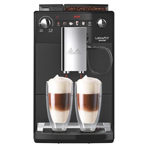 Image of Melitta LATTICIA OT Black F300-100, Automatic Coffee Machine with Grinder & Milk Frother, 2 Years Warranty