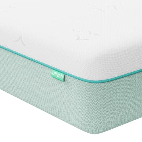 Image of Uliyati Double Mattresses with Gel & Bamboo Charcoal Foam, Double Memory Foam Mattress, Cool Sleep & Odor-Eliminating - Medium, 135x190x20CM