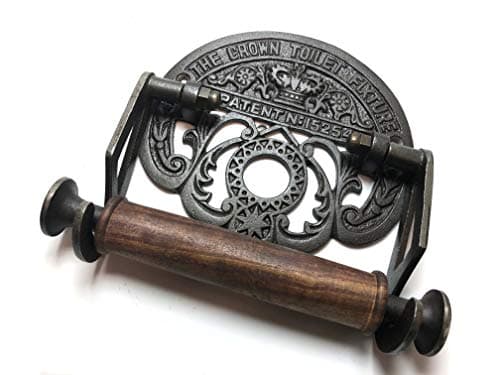 Image of Bowley & Jackson Traditional Crown vintage design victorian wall mounted toilet loo roll holder